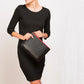 iPad Case Leather Clutch Bag Black Evening Purse