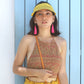 Palm Visor Hat In Turmeric Yellow