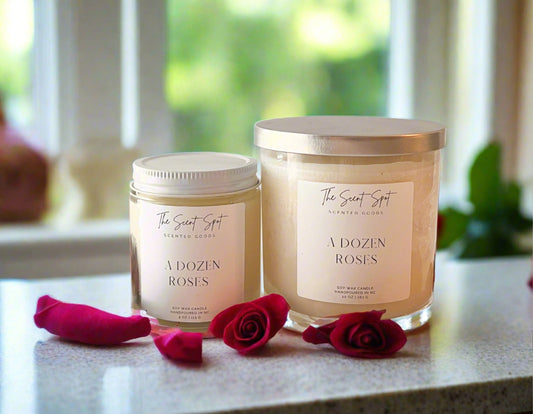 A Dozen Roses Candle