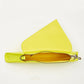 Yellow Purse Leather Clutch Bag Unique Evening Purse Women's Handbag