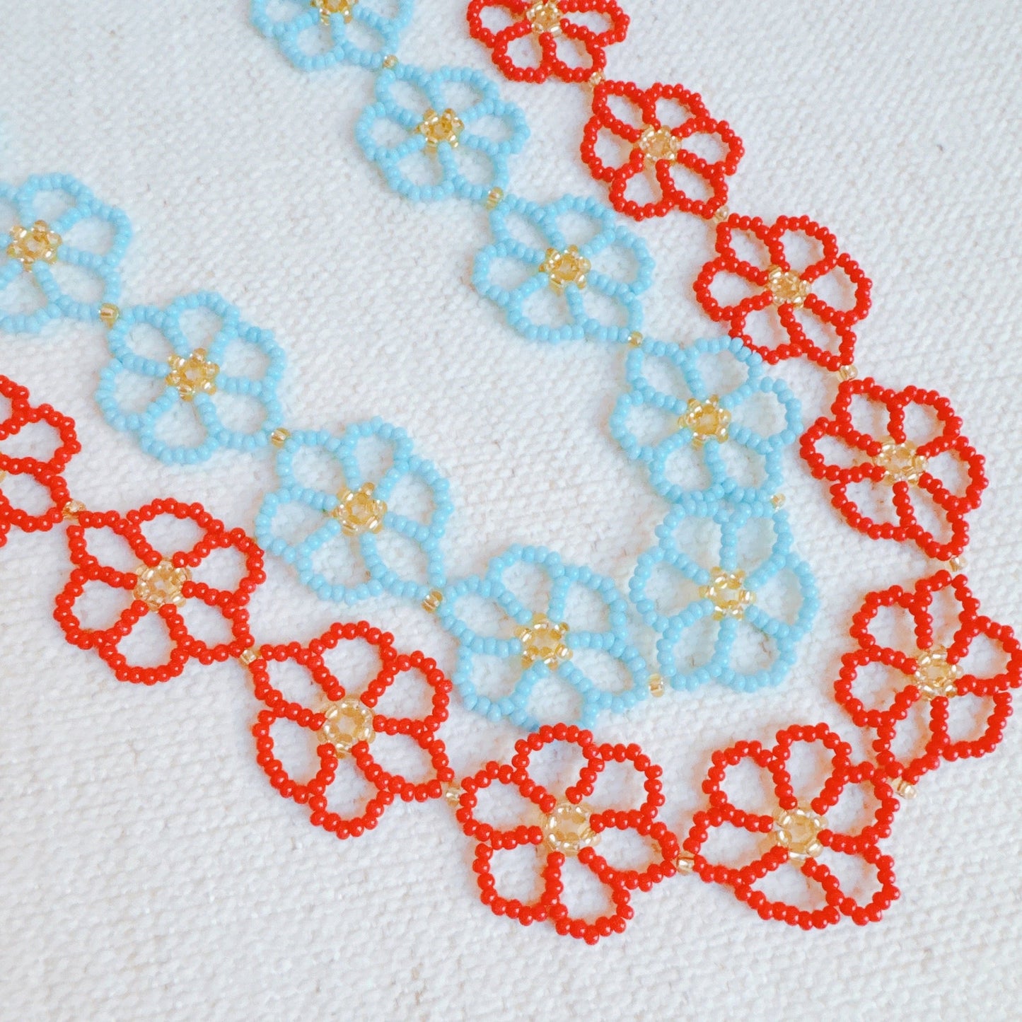 Beaded Flower Bag Charm