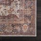 Rust Elki Vintage Medallion Washable Area Carpet - Clearance