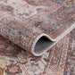 Rust Elki Vintage Medallion Washable Area Carpet - Clearance