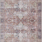 Rust Elki Vintage Medallion Washable Area Carpet - Clearance