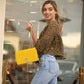 Yellow Leather Purse