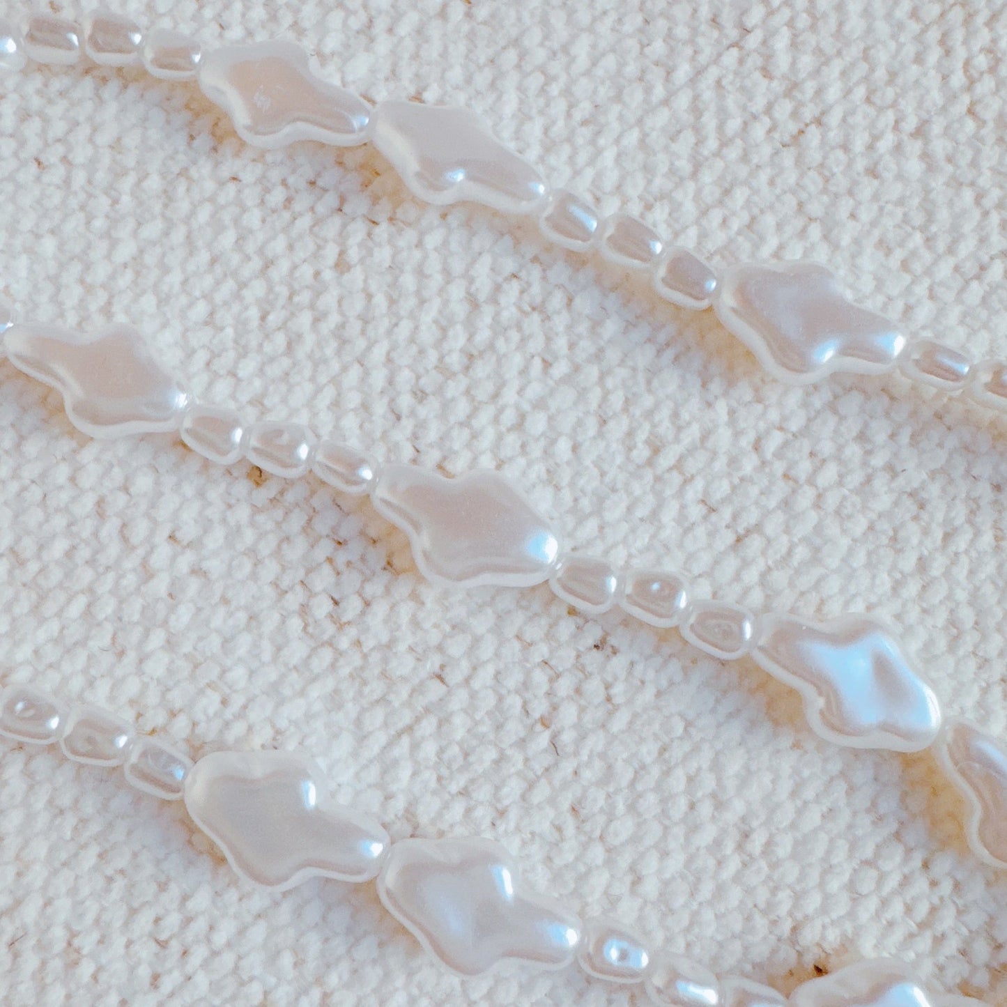 Luminous Pearl Cross Necklace