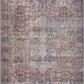 Rust Elki Vintage Medallion Washable Area Carpet - Clearance