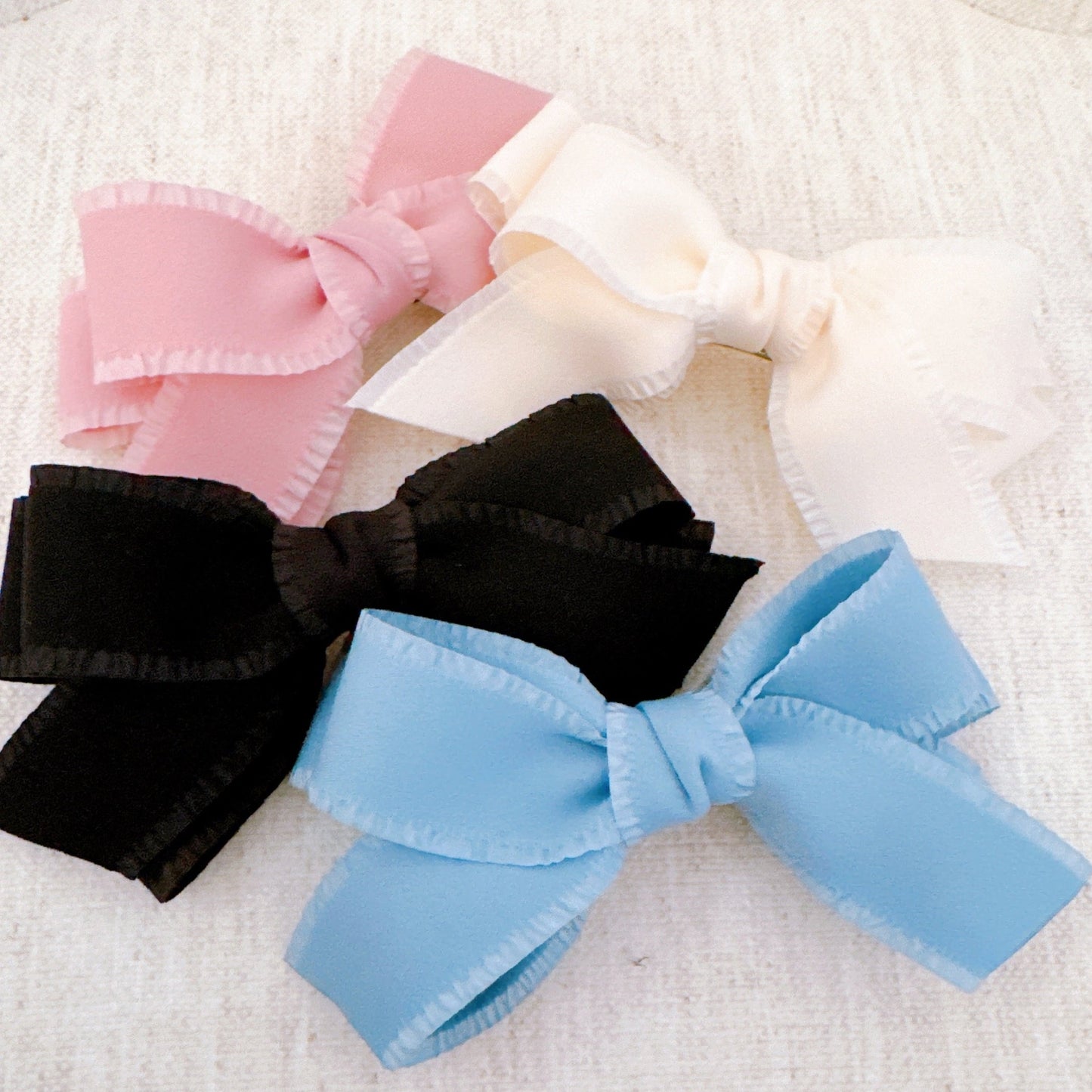 Triple Bowed Pretty Edges Hair Clip