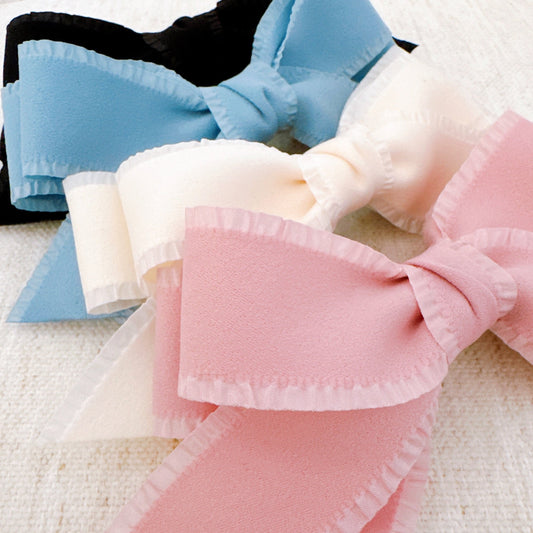 Triple Bowed Pretty Edges Hair Clip