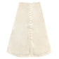 ULURU Button-down Skirt In Off-white