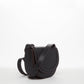 Leather Saddle Bag Black Crossbody Purse