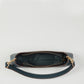 Leather Baguette Bag East West Handbag Blue
