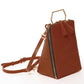 Brown Leather Backpack Purse for Women Unique Convertible Crossbody Bag