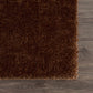 Heavenly Solid Brown Plush Rug - Clearance