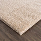 Heavenly Solid Dark Beige Plush Rug - Clearance