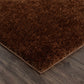 Heavenly Solid Brown Plush Rug - Clearance