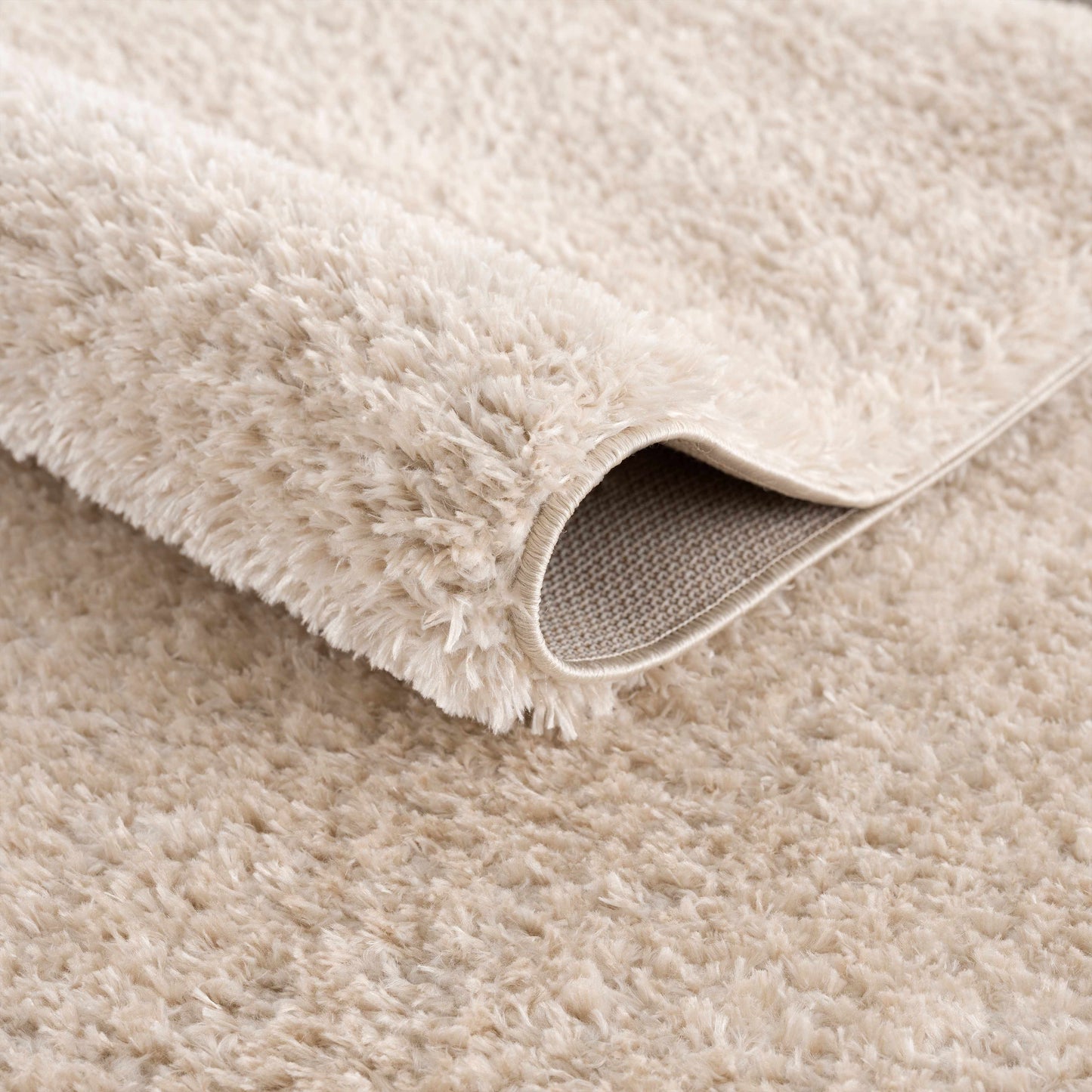 Heavenly Solid Dark Beige Plush Rug - Clearance