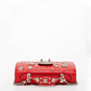 Studded Small Leather Crossbody Bag Red Purse